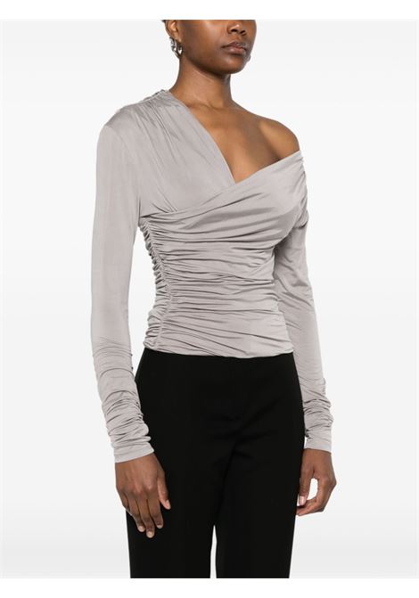 Top trixie con design drappeggiato in grigio The andamane - donna THE ANDAMANE | TM160759ATJV045ARDS